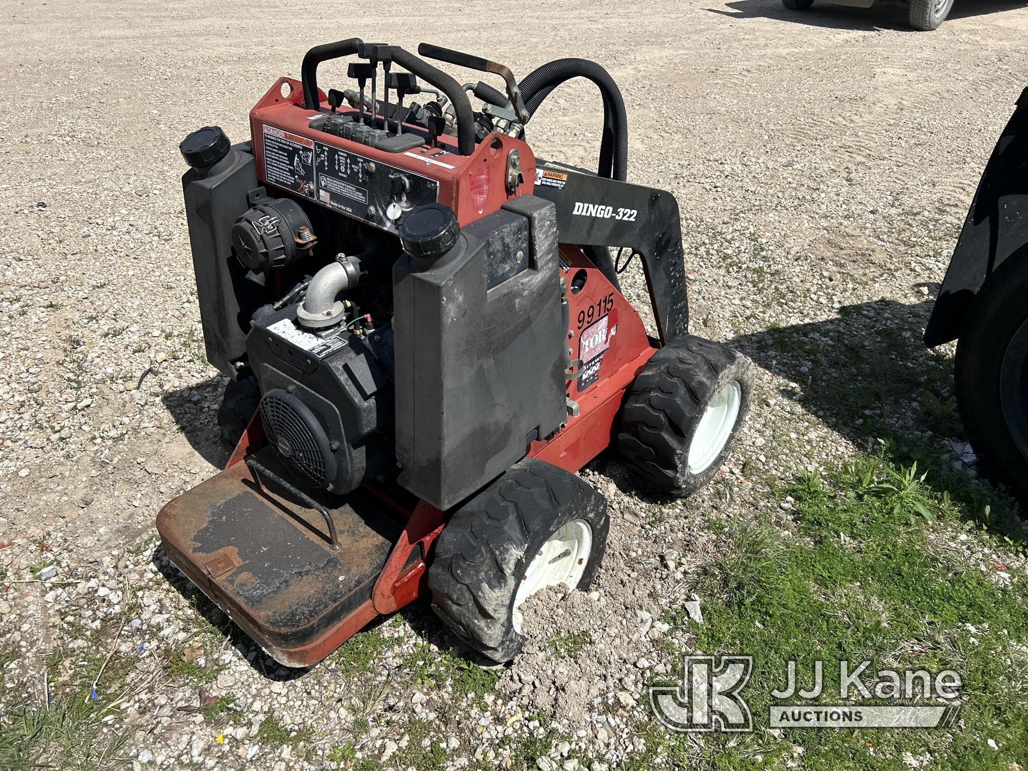 (Waxahachie, TX) 1999 Toro Dingo 322 Stand Behind Rubber Tired Skid Steer Loader, City of Plano Owne