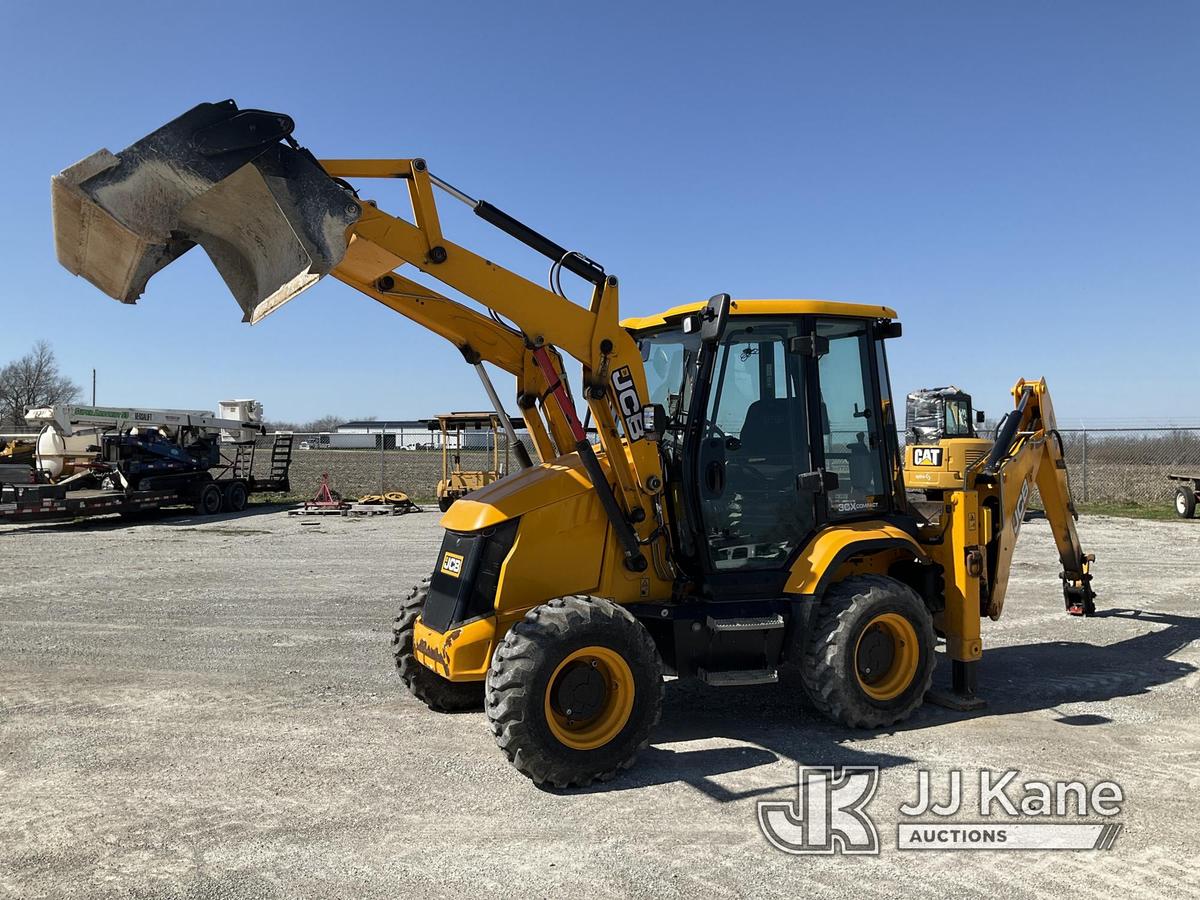 (Hawk Point, MO) 2019 JCB 3CX COMPACT Tractor Loader Backhoe Runs, Moves & Operates. (Crack in glass