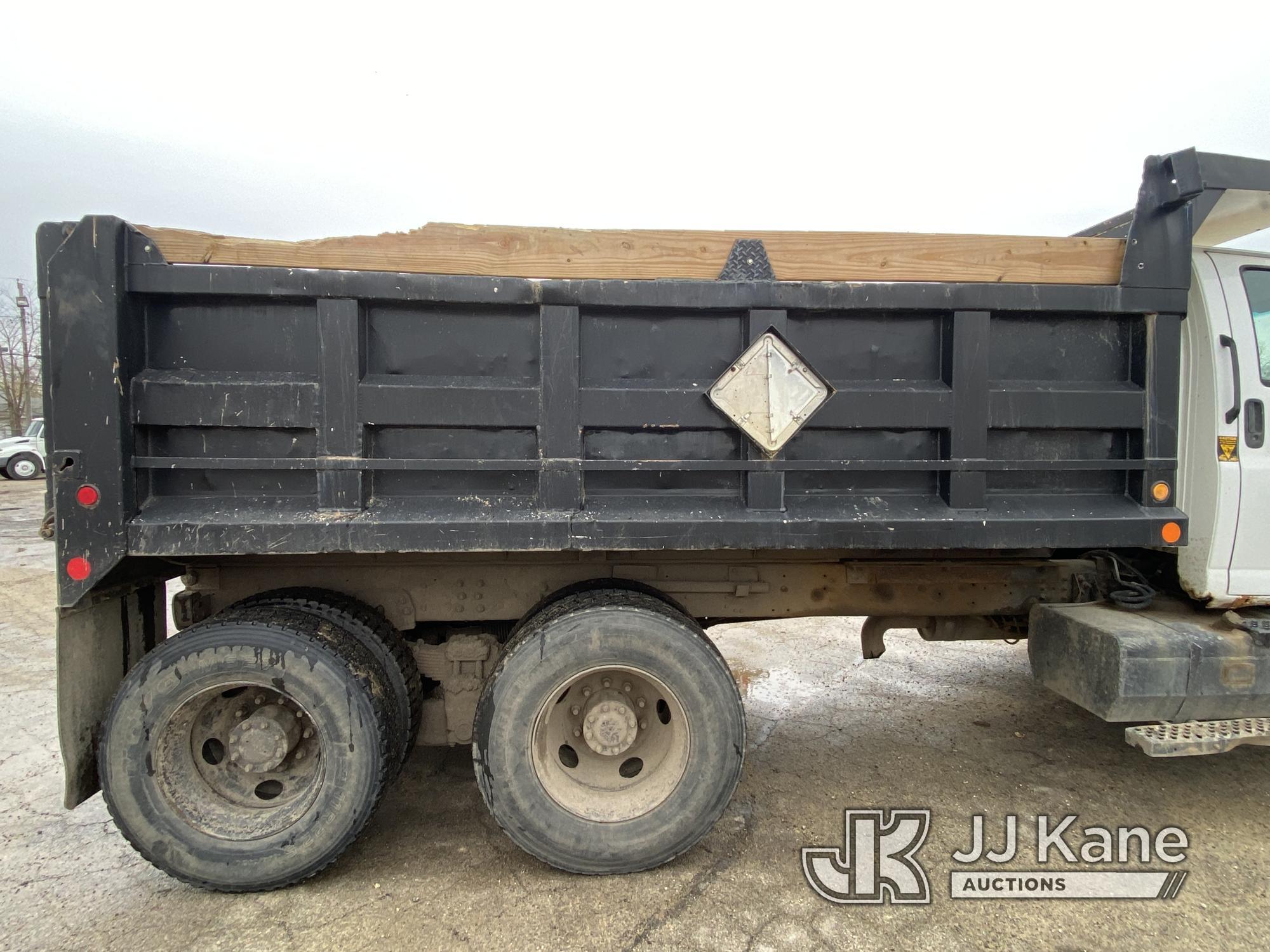 (South Beloit, IL) 2005 GMC C8500 Dump Truck Runs, Moves, Dump Operates. Rust, Body Damage - See Pho