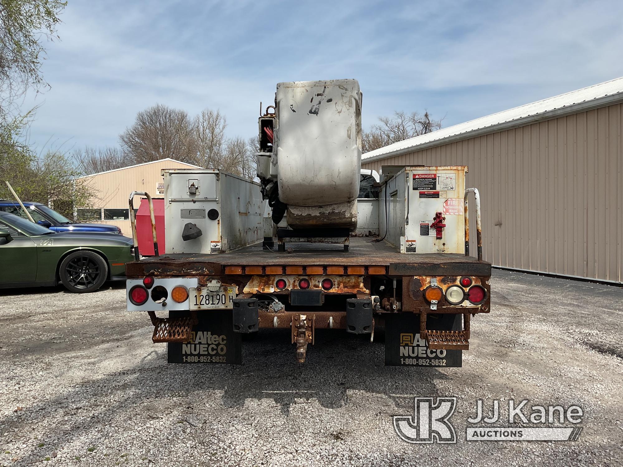 (Edwardsville, IL) Altec AT37G, Articulating & Telescopic Bucket Truck mounted behind cab on 2010 Do