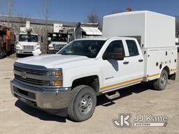 (Des Moines, IA) 2015 Chevrolet Silverado 2500HD 4x4 Enclosed High-Top Service Truck Runs & Moves