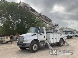 (Cypress, TX) Altec DC47-TR, Digger Derrick rear mounted on 2016 International 4300 DuraStar Utility