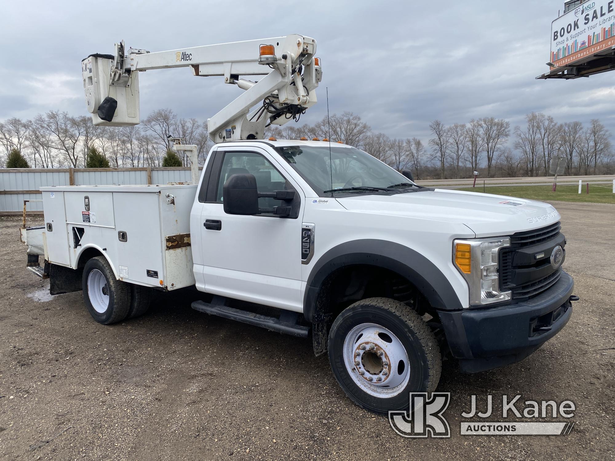 (South Beloit, IL) Altec AT200A, Telescopic Non-Insulated Bucket Truck mounted behind cab on 2017 Fo