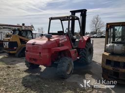 (Kansas City, MO) 2011 Manitou M40-4T Rough Terrain Forklift Runs, Moves, & Operates) (No Power Stee