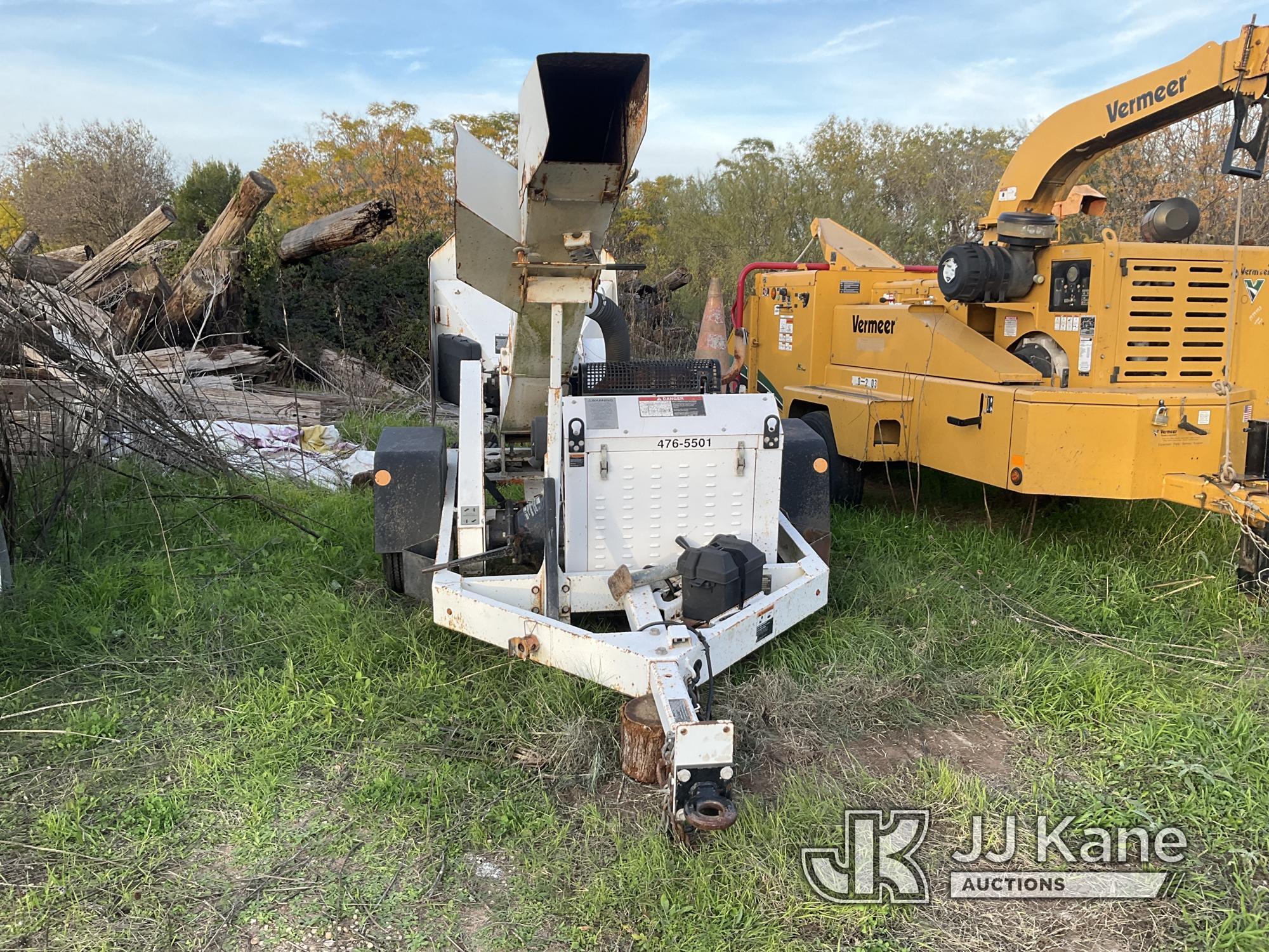 (San Antonio, TX) 2015 Altec WC126A Chipper (12in Drum), trailer mtd No Title) (Not Running, Conditi