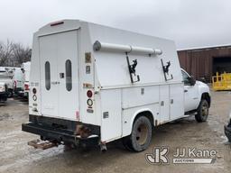 (Des Moines, IA) 2012 Chevrolet Silverado 3500HD 4x4 Enclosed High-Top Service Truck Not Running, Po