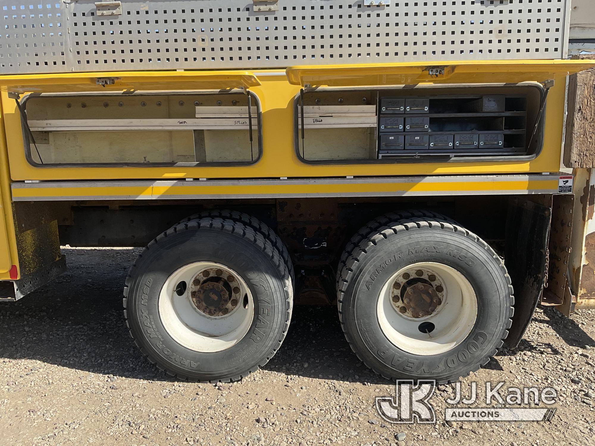 (Spencer, IA) Altec AM55E, Over-Center Material Handling Bucket rear mounted on 2010 International 7