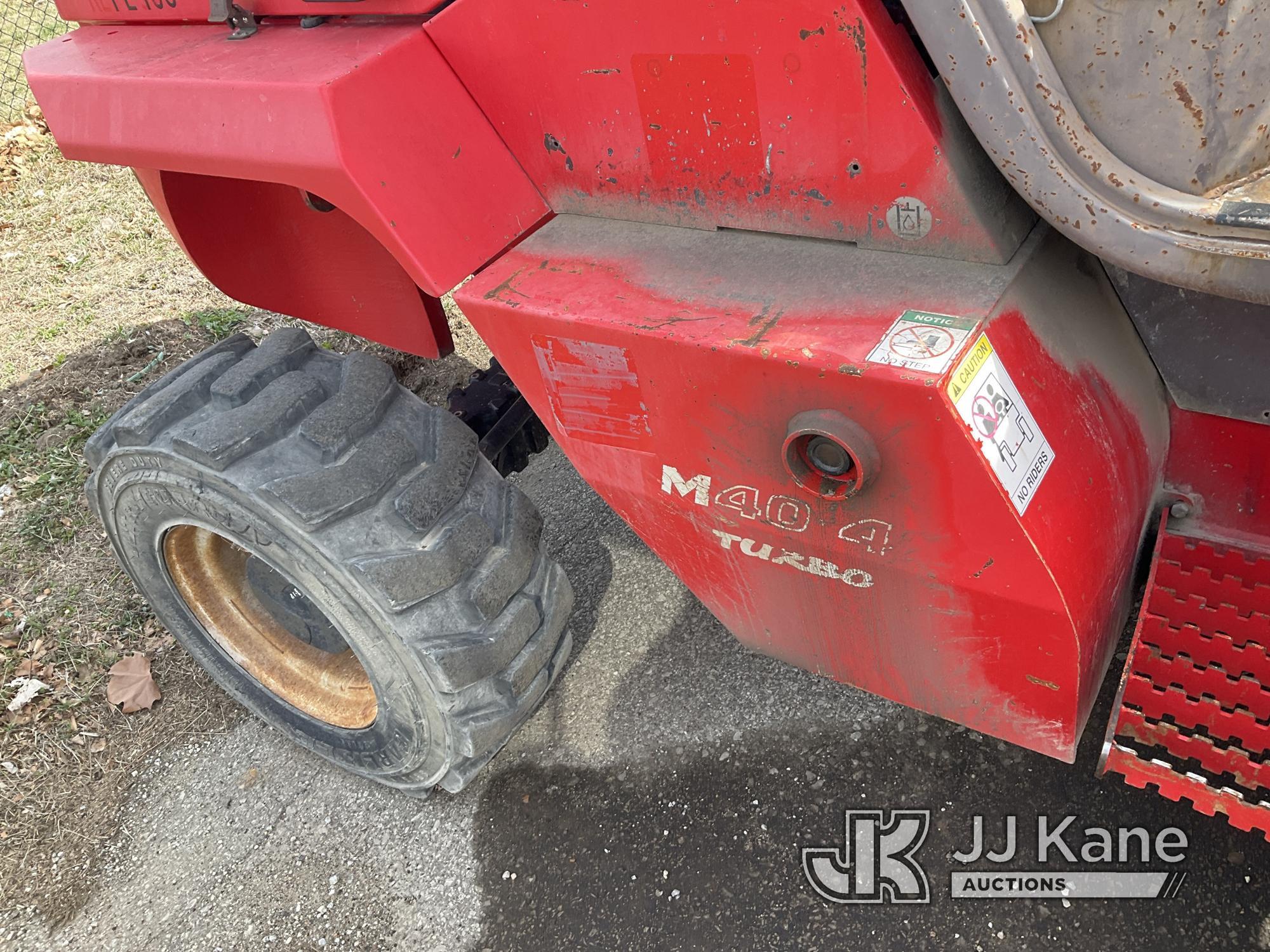 (Kansas City, MO) 2011 Manitou M40-4T Rough Terrain Forklift Runs, Moves, & Operates) (No Power Stee