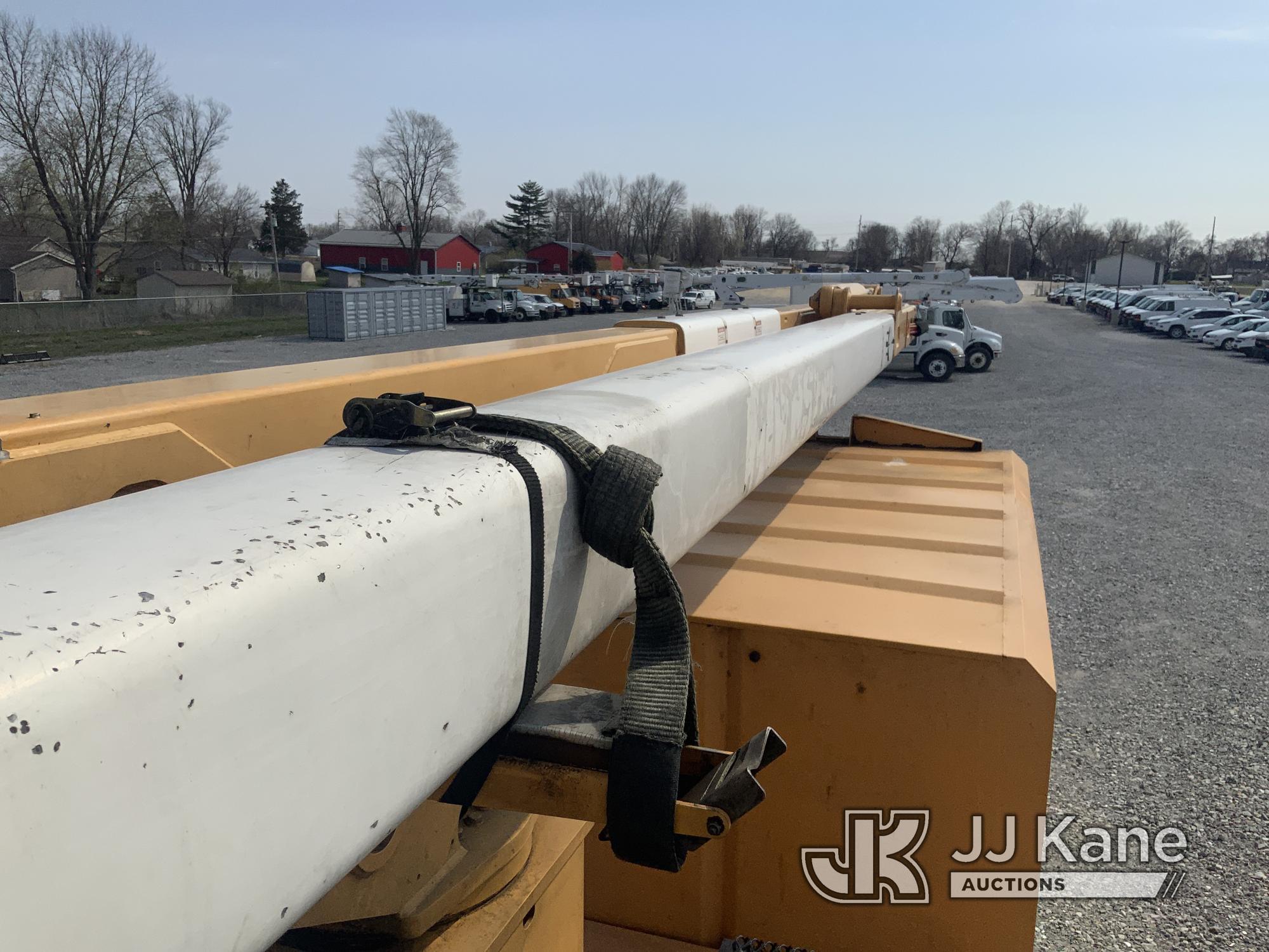 (Hawk Point, MO) HiRanger/Terex XT55, Over-Center Bucket Truck mounted behind cab on 2013 Ford F750