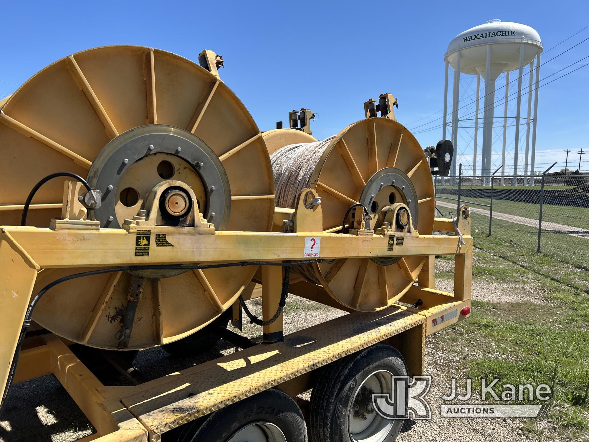 (Waxahachie, TX) 2005 TSE DP40-4H 4-Drum Puller, T/A trailer mtd Runs) (No VIN Plate