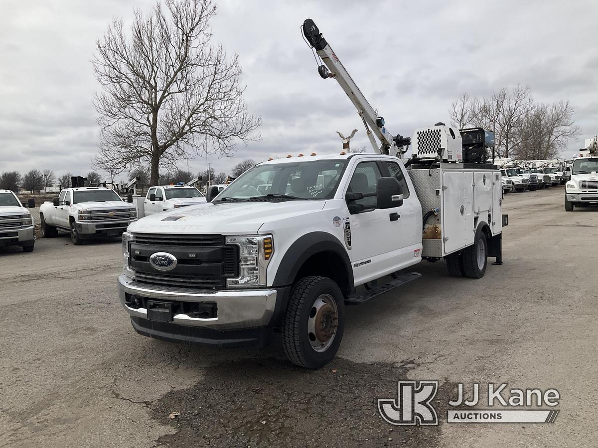 (Kansas City, MO) 2018 Ford F550 4x4 Extended-Cab Mechanics Service Truck Runs, Moves, & Operates