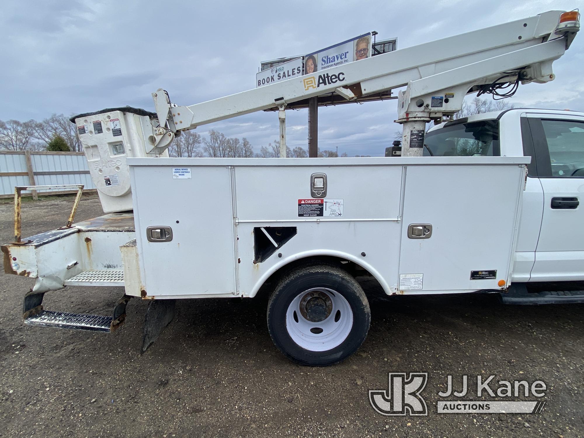 (South Beloit, IL) Altec AT200A, Telescopic Non-Insulated Bucket Truck mounted behind cab on 2017 Fo