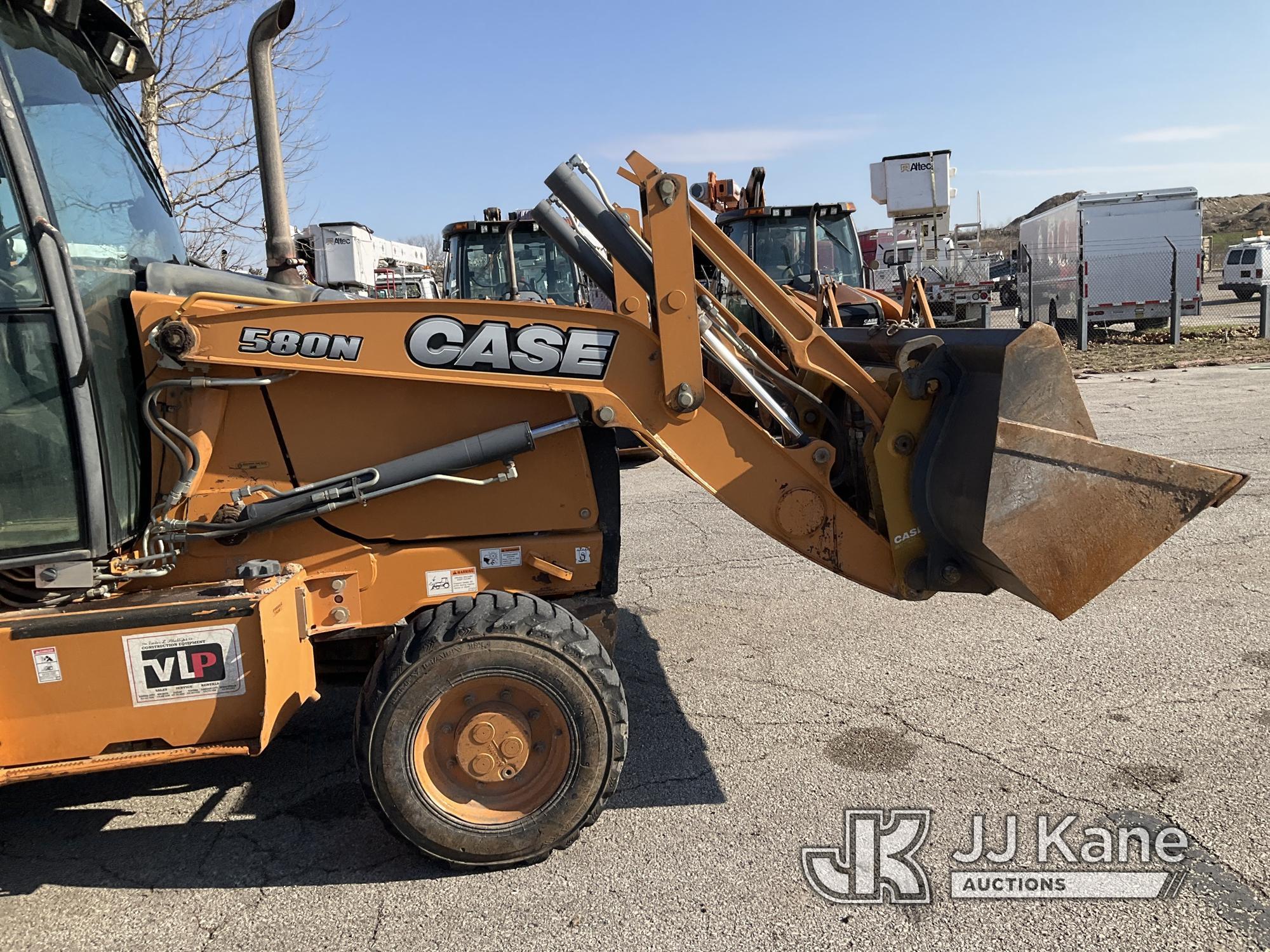 (Kansas City, MO) 2013 Case 580N 4x4 Tractor Loader Extendahoe Runs & Operates