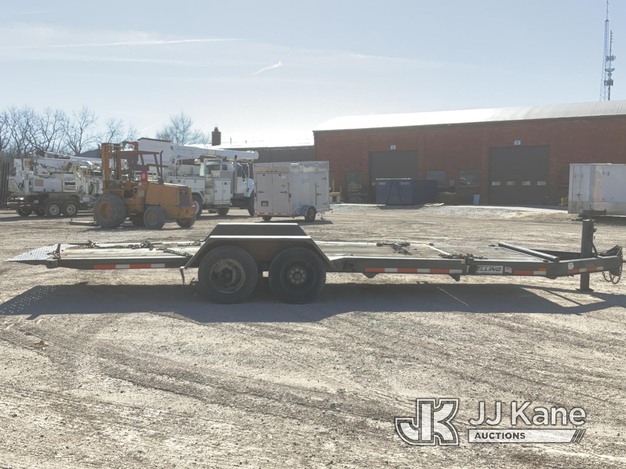 (Des Moines, IA) 2011 Felling FT-16 T/A Tagalong Equipment Trailer, Trailer 29ft 6in x 8ft 5in Deck