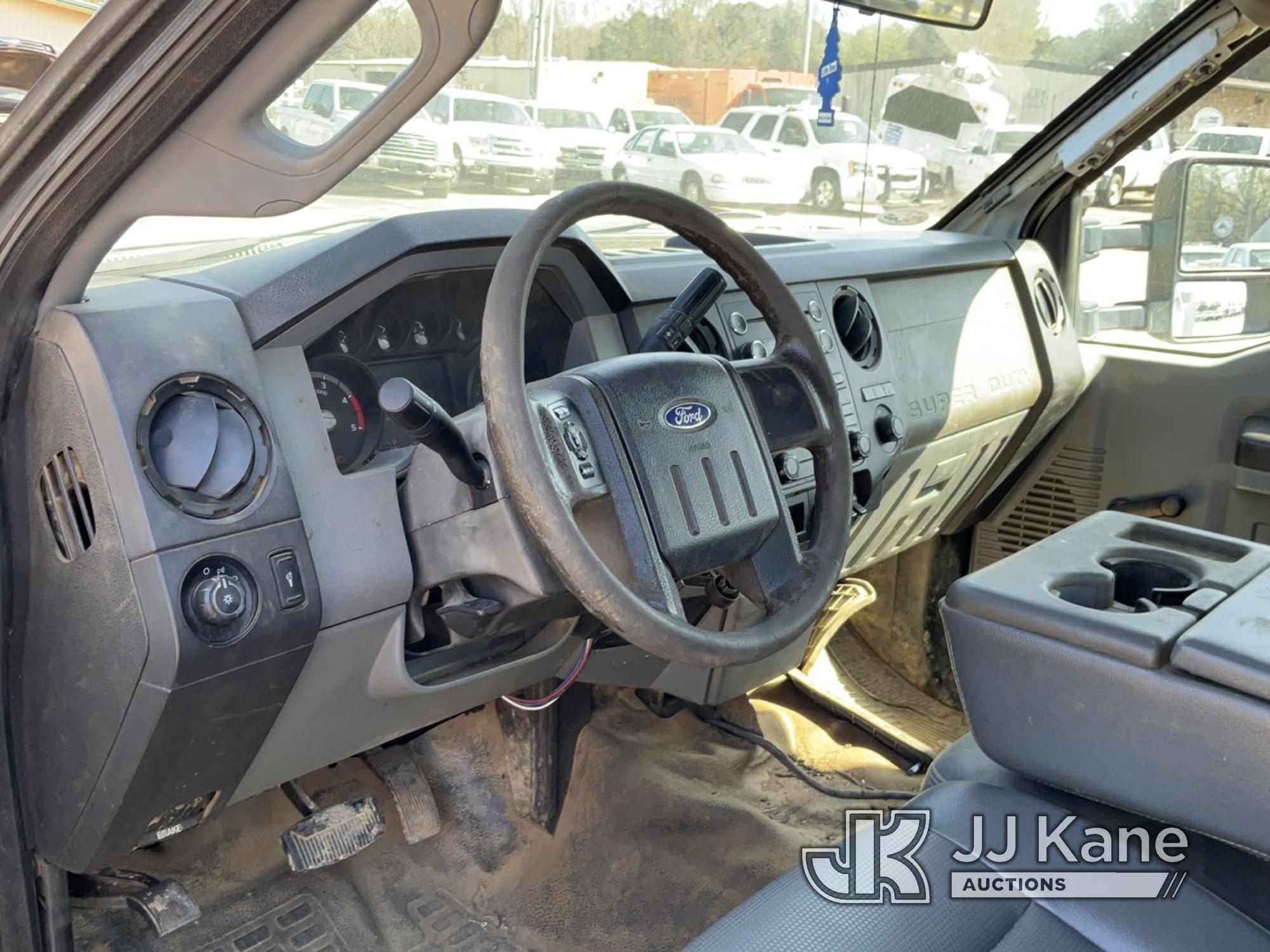 (Conway, AR) 2011 Ford F-450 SD Crew-Cab Service Truck Runs & Moves) (Jump To Start, Idles Rough, Re