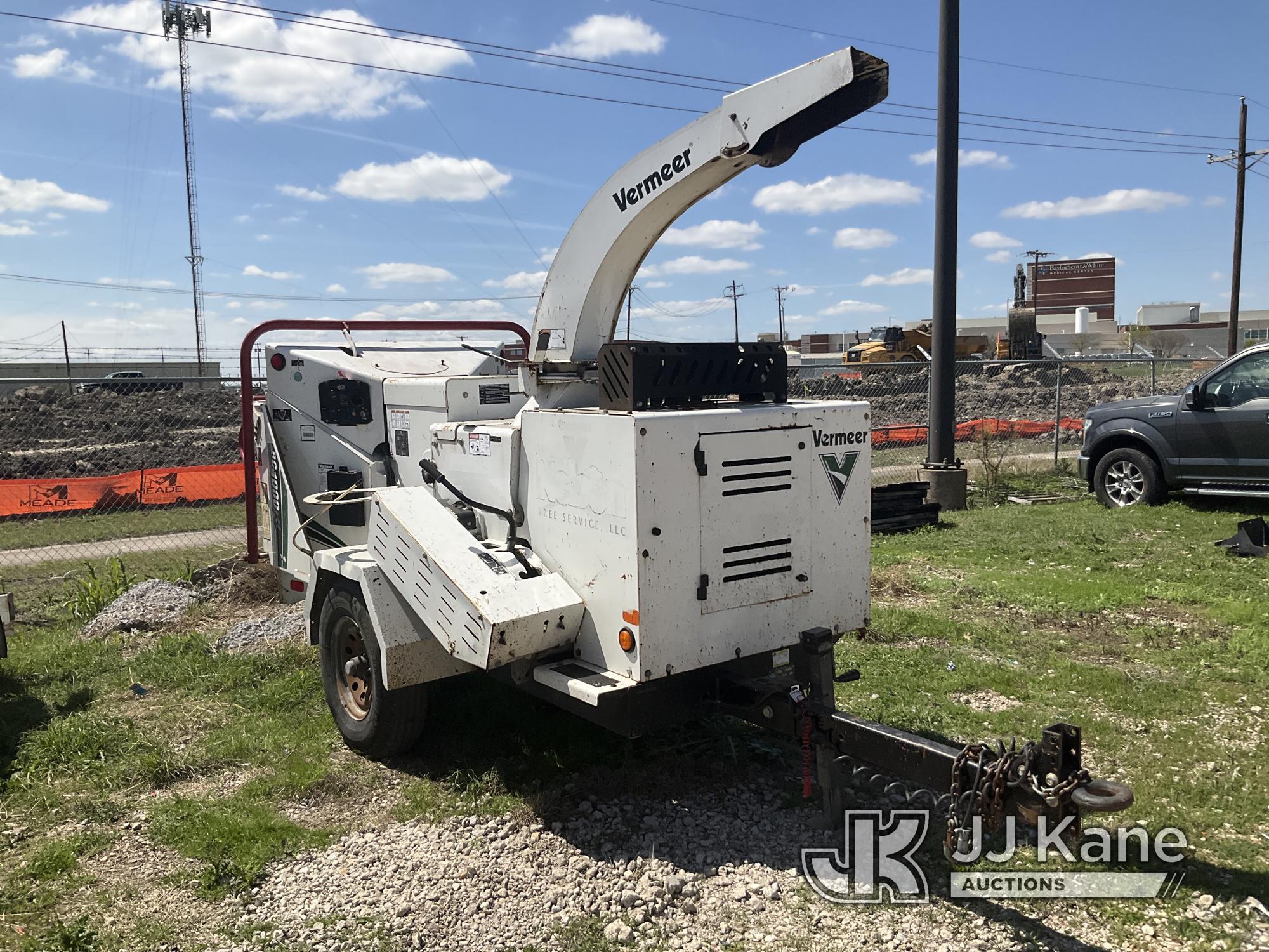 (Waxahachie, TX) 2014 Vermeer BC1000XL Chipper (12in Drum) Not Running, Condition Unknown) (Seller S