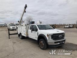 (Kansas City, MO) 2018 Ford F550 4x4 Extended-Cab Mechanics Service Truck Runs, Moves, & Operates