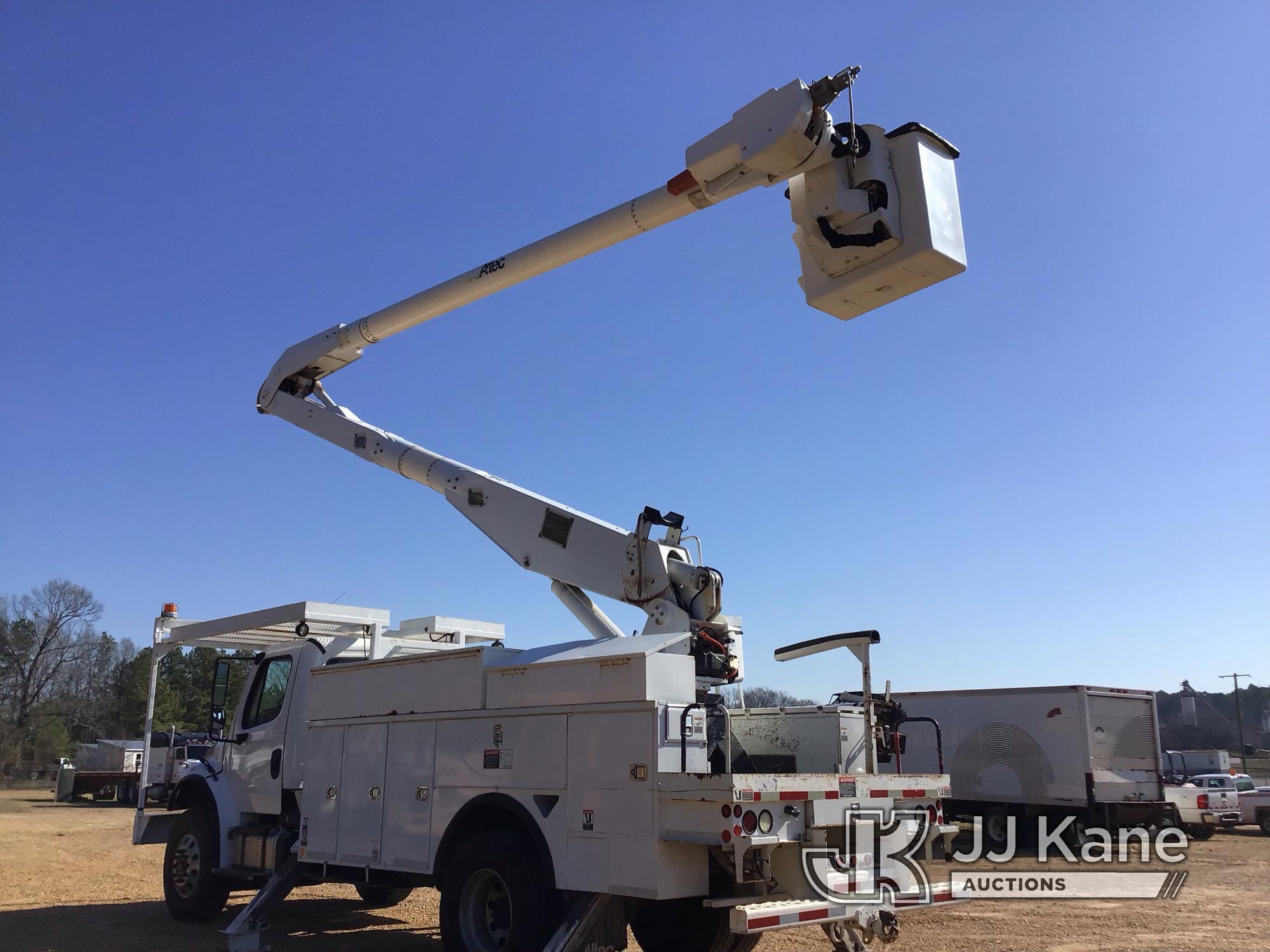 (Byram, MS) Altec AA755-MH, Material Handling Bucket Truck rear mounted on 2014 Freightliner M2 106