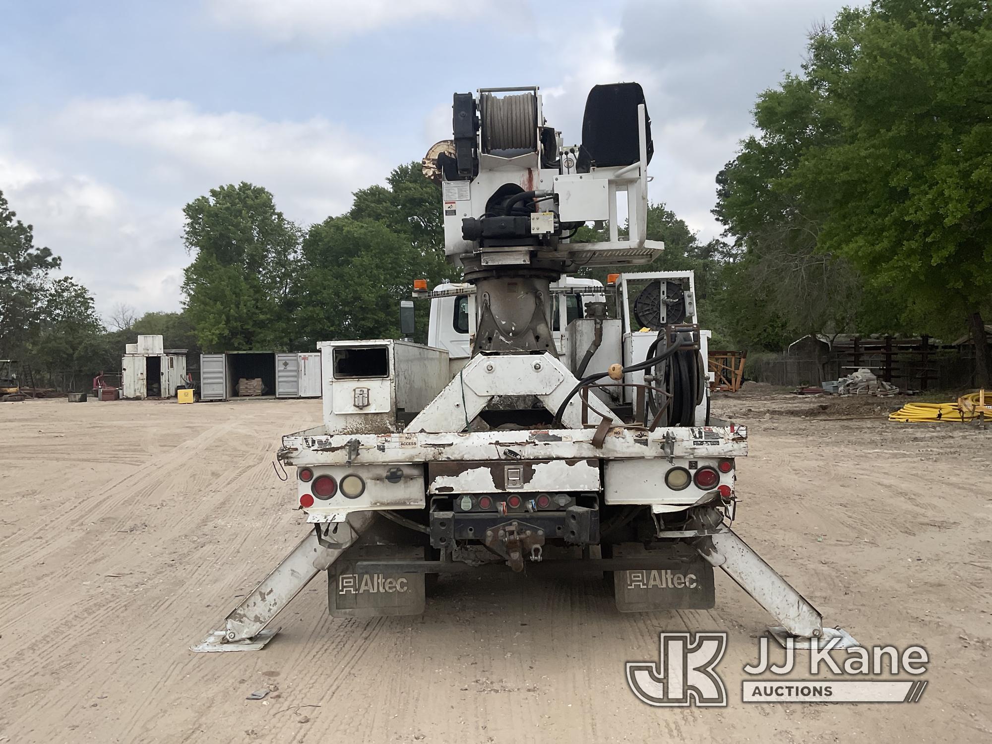 (Cypress, TX) Altec DC47-TR, Digger Derrick rear mounted on 2016 International 4300 DuraStar Utility