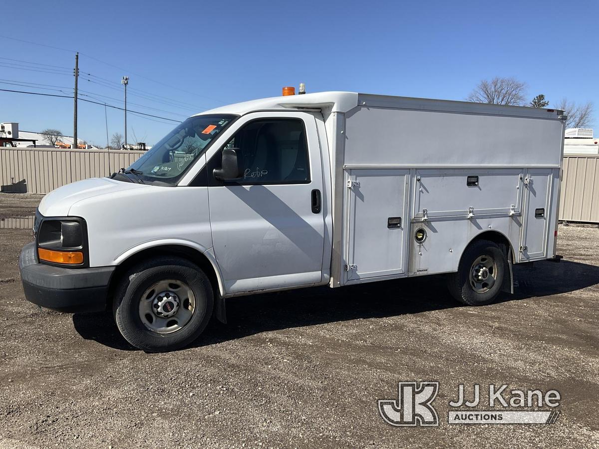 (South Beloit, IL) 2015 GMC Savana G3500 Enclosed Service Van Runs & Moves) (Check Engine Light On