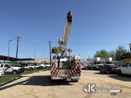 (San Antonio, TX) HiRanger 5FC-55, Bucket Truck mounted behind cab on 2002 Ford F750 Utility Truck R