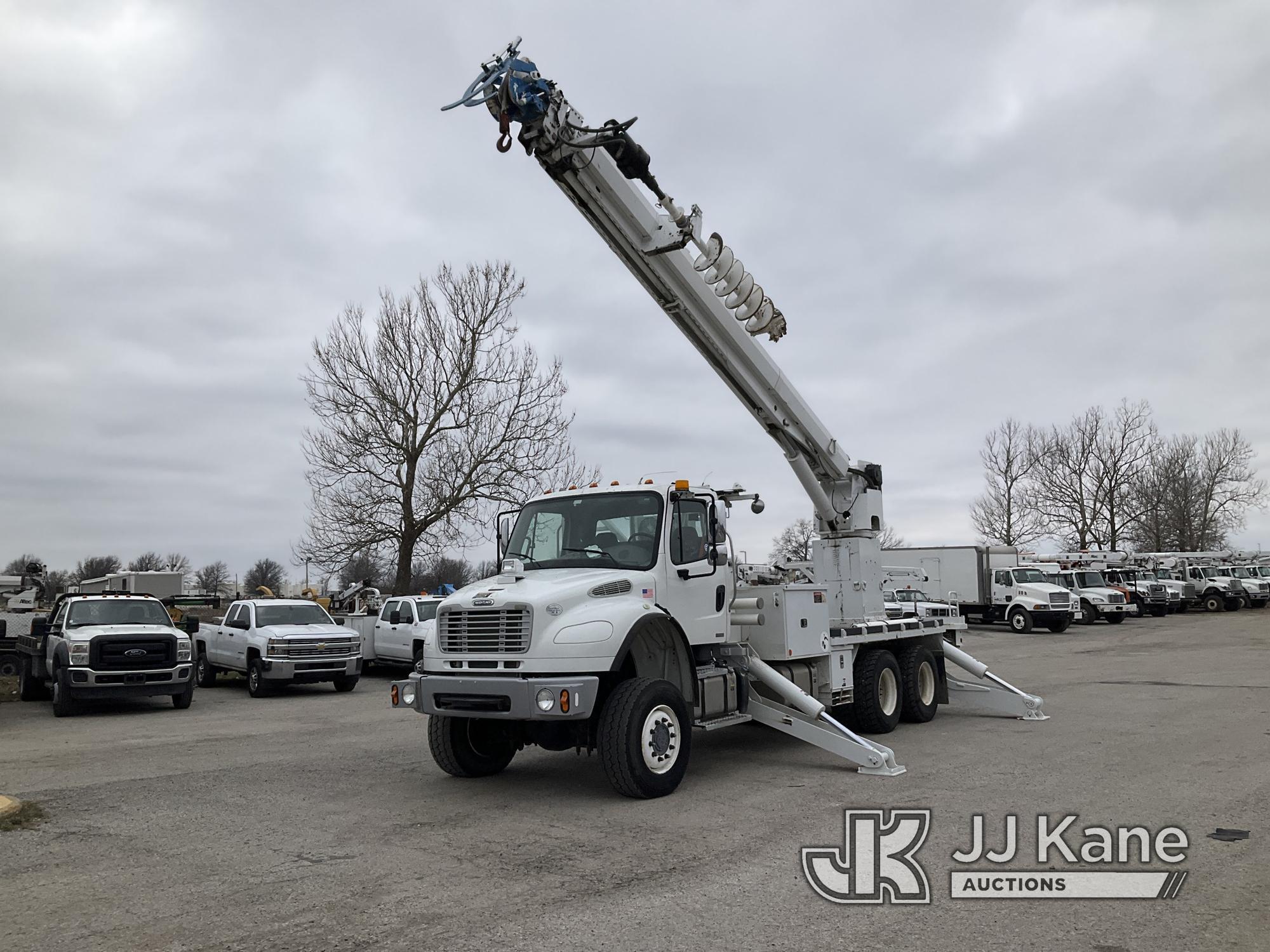 (Kansas City, MO) Altec D4065A-TR, Digger Derrick rear mounted on 2012 Freightliner M2-106 6X6 T/A F