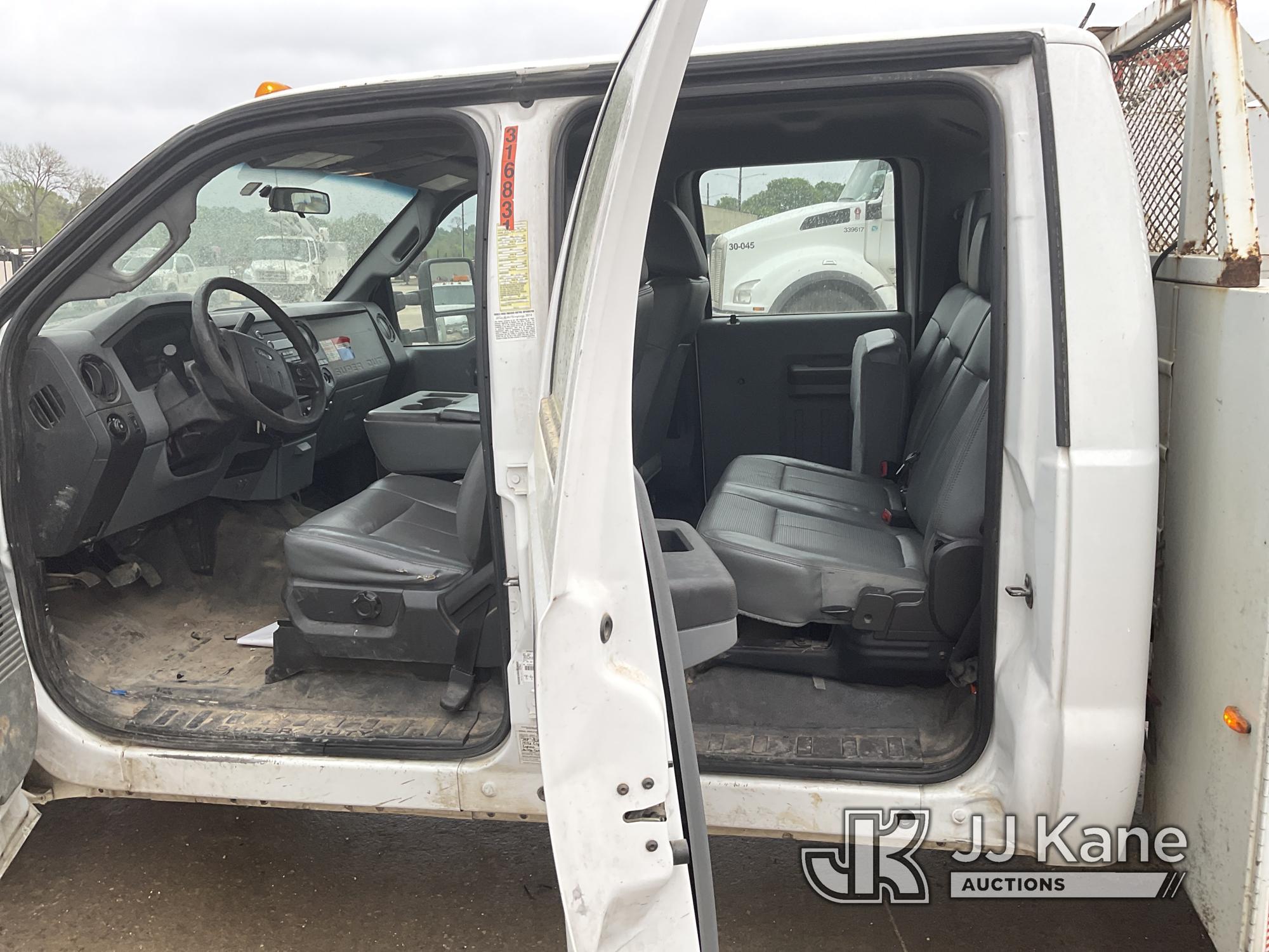 (Cypress, TX) 2014 Ford F350 Crew-Cab Service Truck Runs & Moves) (Jump To Start, Minor Body Damage