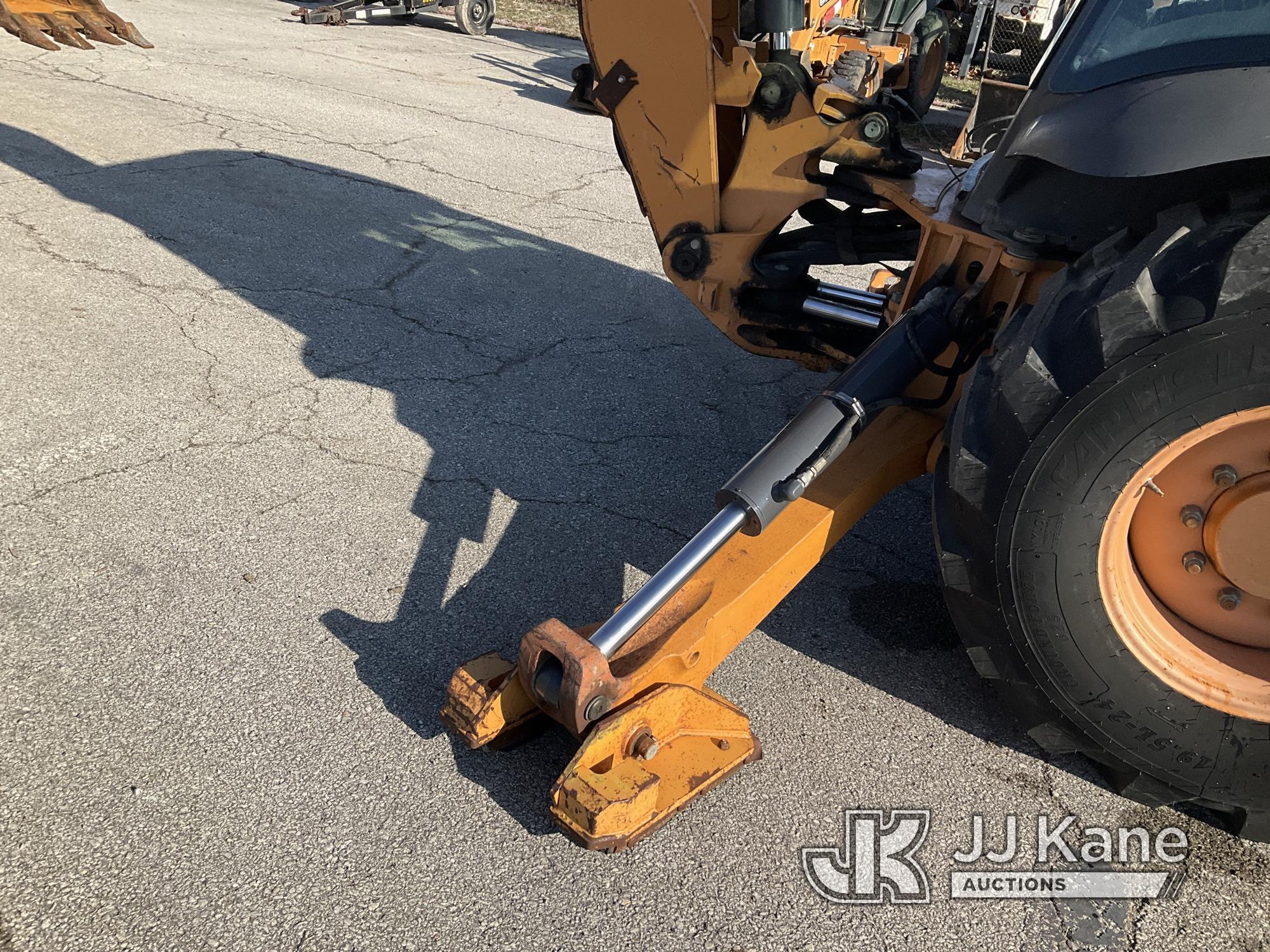 (Kansas City, MO) 2014 Case 580N Tractor Loader Extendahoe Runs & Operates