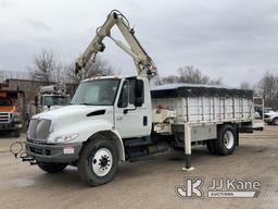 (Des Moines, IA) National N-50, Knuckleboom Crane mounted behind cab on 2004 International 4200 Stak