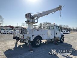 (Hawk Point, MO) Altec DM47B-TR, Digger Derrick rear mounted on 2013 Freightliner M2 106 Utility Tru