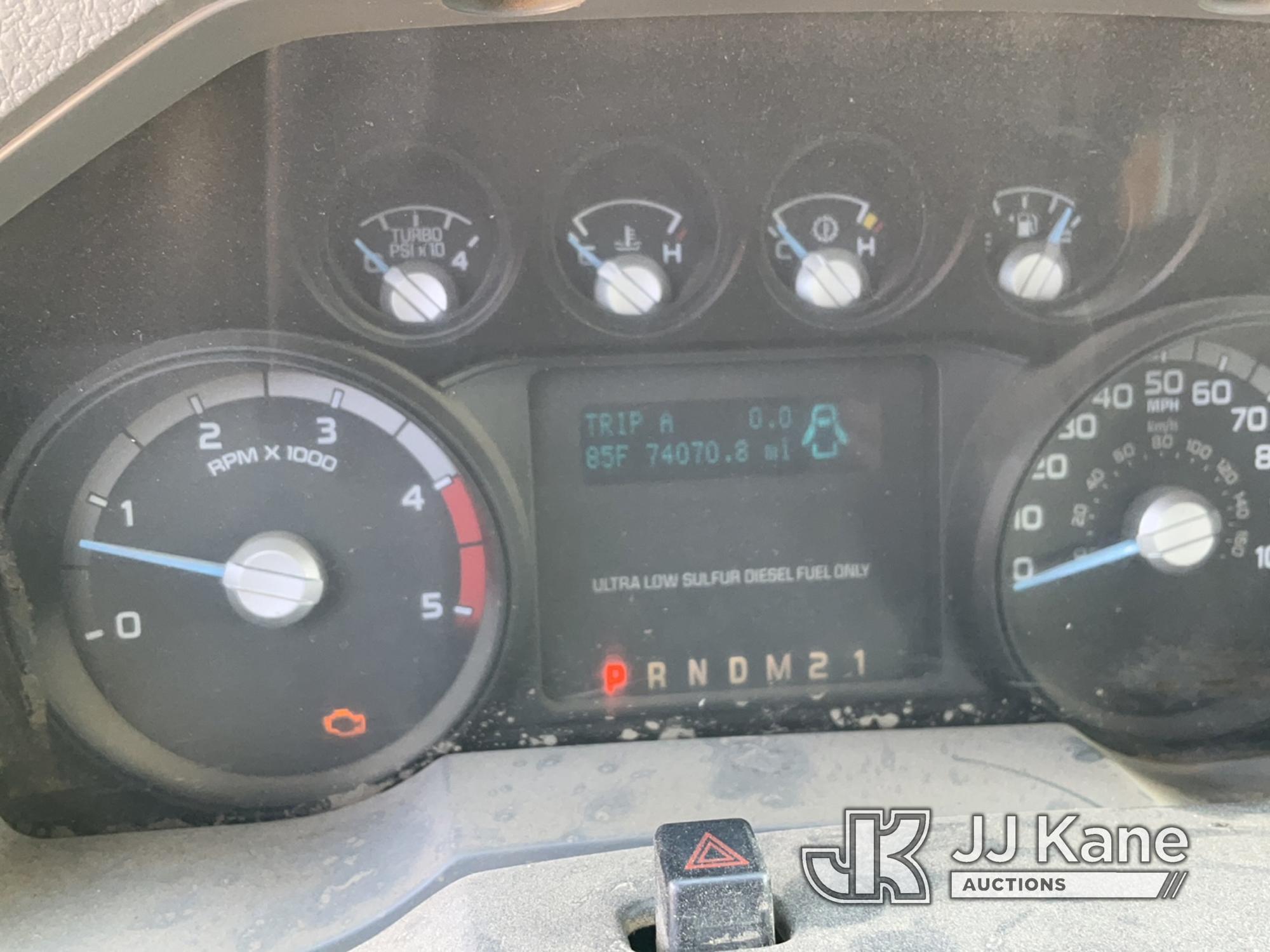 (Conway, AR) 2011 Ford F-450 SD Crew-Cab Service Truck Runs & Moves) (Jump To Start, Idles Rough, Re