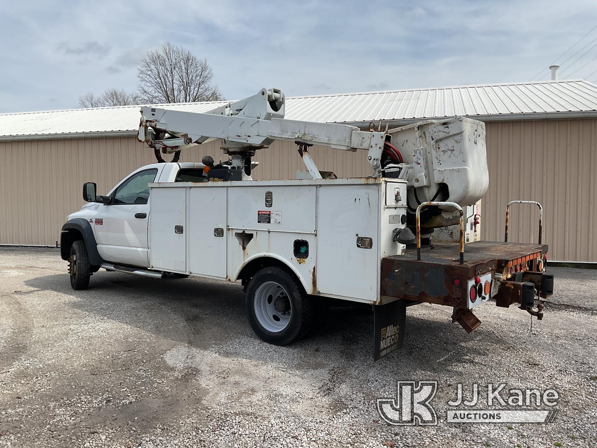 (Edwardsville, IL) Altec AT37G, Articulating & Telescopic Bucket Truck mounted behind cab on 2010 Do