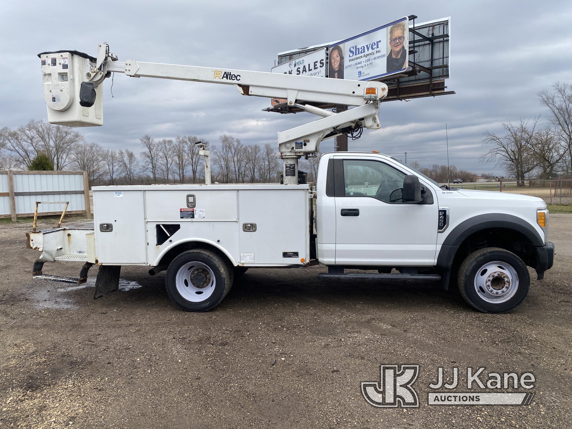 (South Beloit, IL) Altec AT200A, Telescopic Non-Insulated Bucket Truck mounted behind cab on 2017 Fo