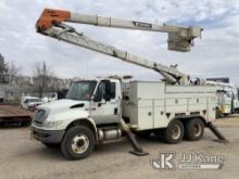 Terex/HiRanger HRX55-MH, Material Handling Bucket Truck rear mounted on 2012 International Durastar 