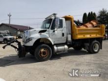 2011 International 7400 Dump Truck Runs & Moves) (Check Engine Light On) (Seller States: Salt Contro