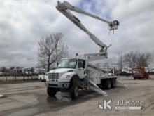 Altec AM900-E100, Double-Elevator Bucket Truck rear mounted on 2014 Freightliner M2-106 T/A Flatbed/