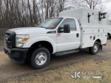 2011 Ford F350 4x4 Enclosed High-Top Service Truck Runs & Moves