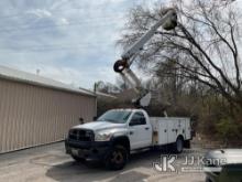 Altec AT37G, Articulating & Telescopic Bucket Truck mounted behind cab on 2010 Dodge Ram 5500 4x4 Se