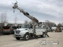 Altec DL45-TR, Digger Derrick rear mounted on 2009 International 4400 Utility Truck Runs, Moves, & O