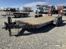 2020 Monroe Towmaster T/A Tagalong Equipment Trailer Seller states Damaged frame, not towable, must 