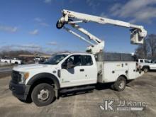 Altec AT40G, Articulating & Telescopic Bucket Truck mounted behind cab on 2017 Ford F550 4x4 Extende