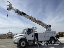 Altec DM47B-TR, Digger Derrick rear mounted on 2016 Freightliner M2106 Utility Truck Runs, Moves & O