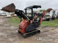 2013 Ditch Witch XT855 Mini Crawler Skid Steer Loader Runs & Operates) (Jump to Start