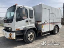 2008 GMC T7500 Utility Truck Runs & Moves, Generator Operates, Under Deck Air Compressor Operates