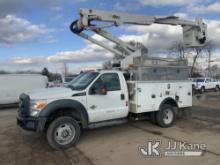 Altec AT37G, Articulating & Telescopic Bucket Truck mounted behind cab on 2016 Ford F550 4x4 Service