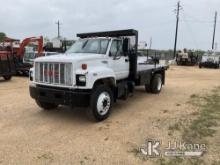 1992 GMC C7H042 Flatbed Truck Runs & Moves) (Smokes from the Exhaust