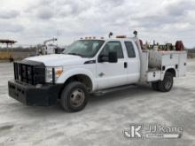 2014 Ford F350 4x4 Extended-Cab Service Truck Runs & Moves) (Check Engine Light On