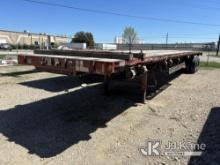 2001 Fontaine Trailer Co T/A High Flatbed Trailer Fair Condition