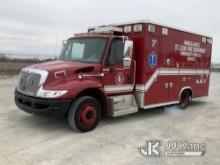 2010 International 4300 Ambulance Runs & Moves) (Jump To Start, Weak Batteries, Smokes From Exhaust 