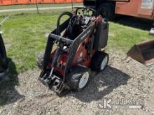 1999 Toro Dingo 322 Stand Behind Rubber Tired Skid Steer Loader, City of Plano Owned Not Running, Co